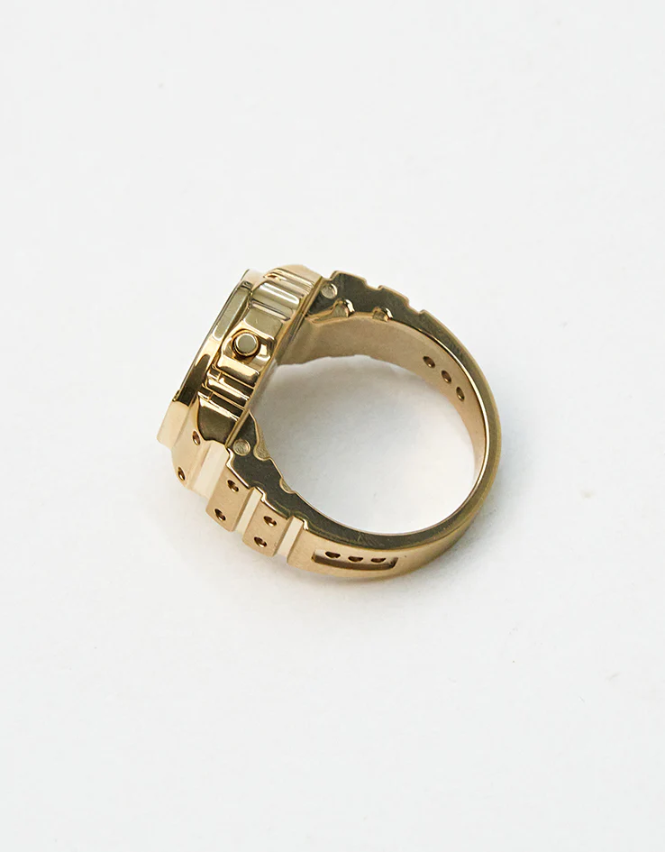 Casio 50th Anniversary CRW-001G-9ER Digital Ring Watch - Gold - Image 3
