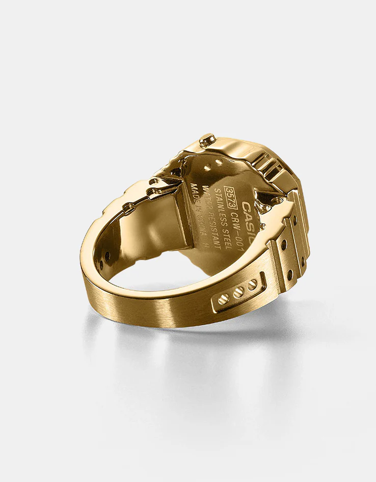 Casio 50th Anniversary CRW-001G-9ER Digital Ring Watch - Gold - Image 5