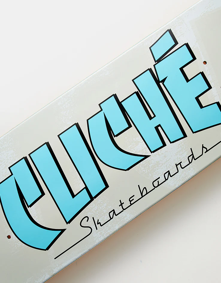 Cliché Banco Blue/White RHM Skateboard Deck - 7.75" - Image 3