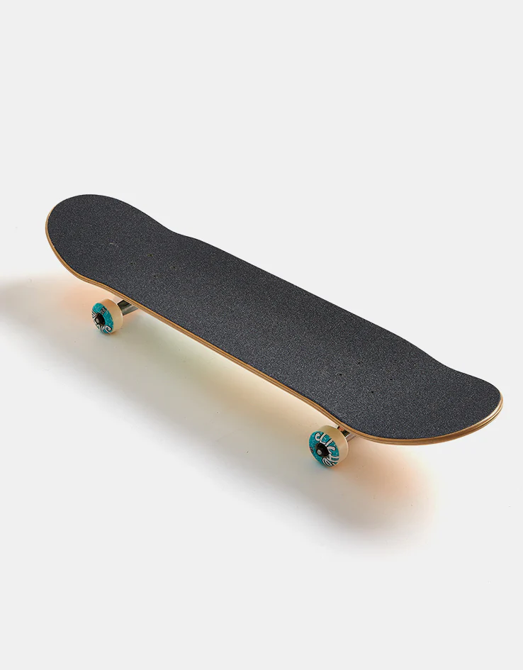 Cliché Handwritten Orange/Teal Complete Skateboard - 8.25" - Image 3