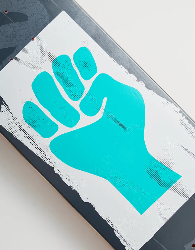 Cliché Viva Cliché Teal/Grey RHM Skateboard Deck - Image 4