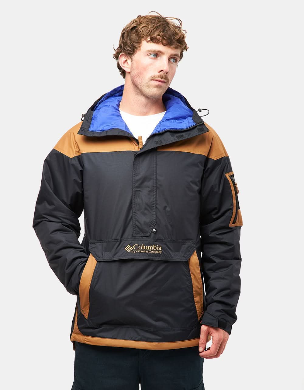 Columbia Challenger™ II Insulated Pullover Jacket - Black/Camel Brown - Image 3