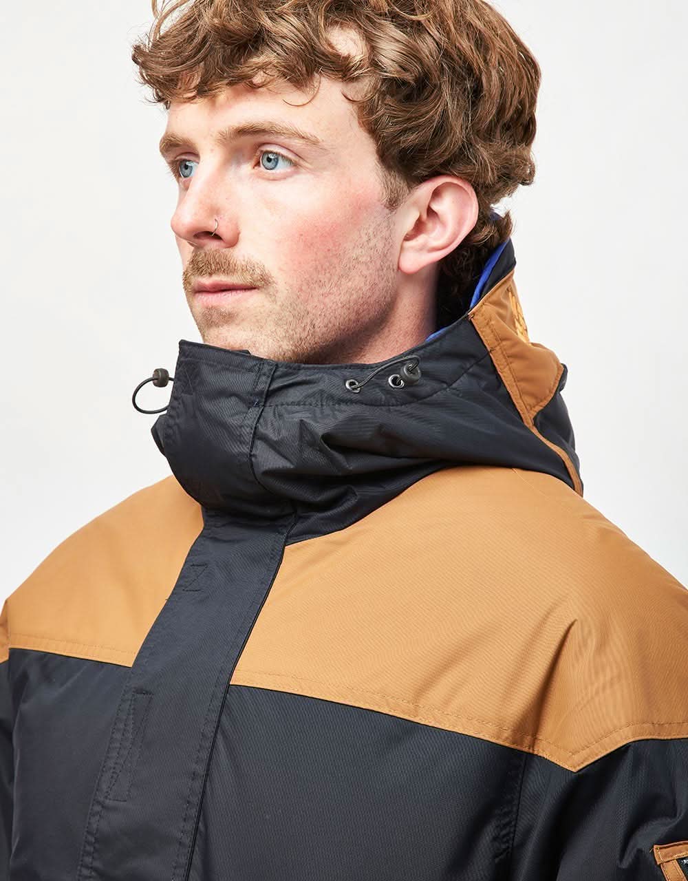 Columbia Challenger™ II Insulated Pullover Jacket - Black/Camel Brown - Image 4