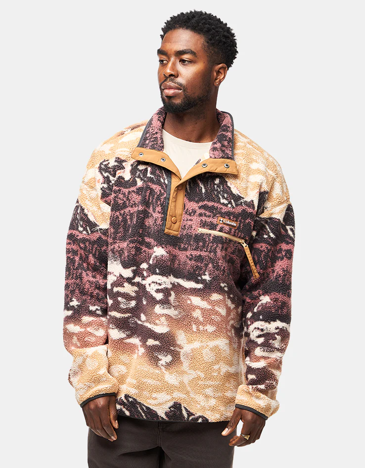 Columbia Helvetia™ II Printed Half Snap Fleece - Camel Brown Sisters - Image 3