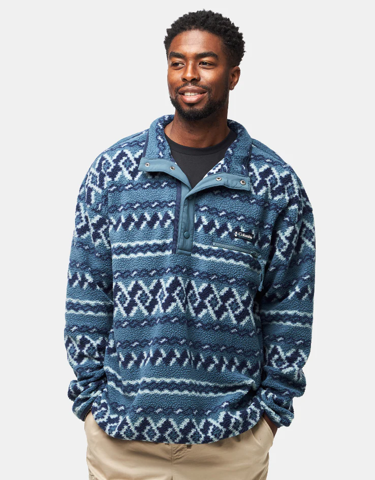Columbia Helvetia™ II Printed Half Snap Fleece - Everblue Knitknot - Image 3