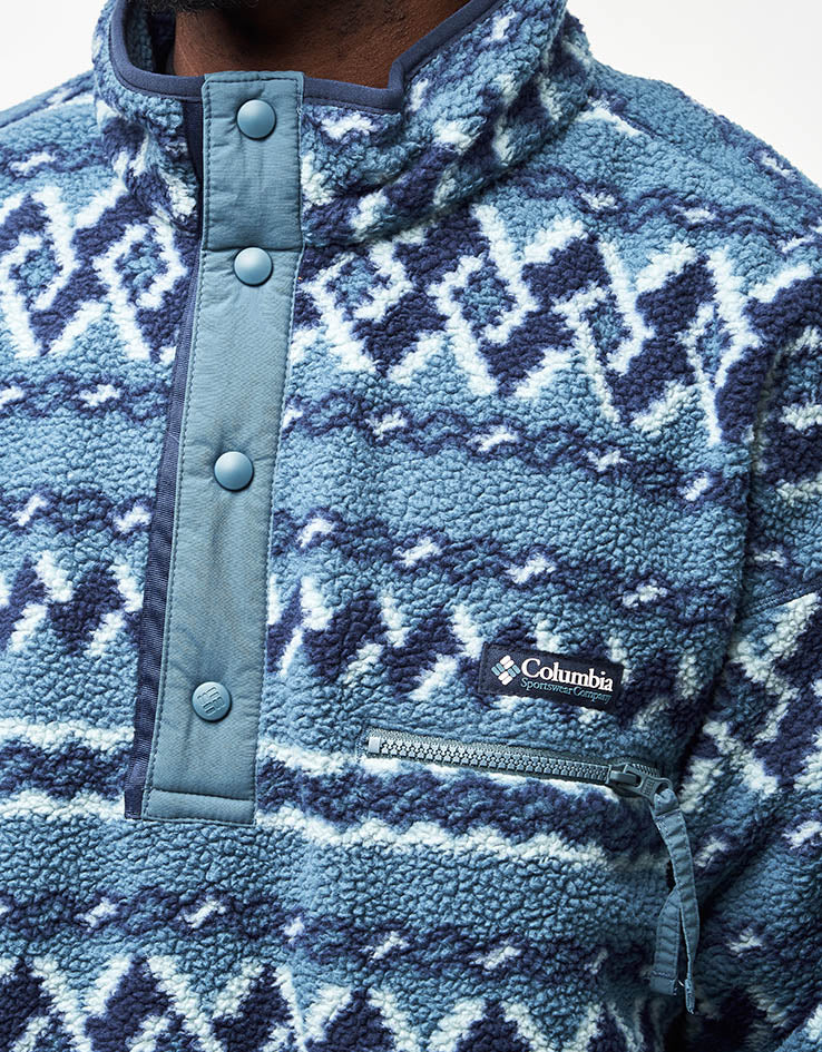Columbia Helvetia™ II Printed Half Snap Fleece - Everblue Knitknot - Image 4