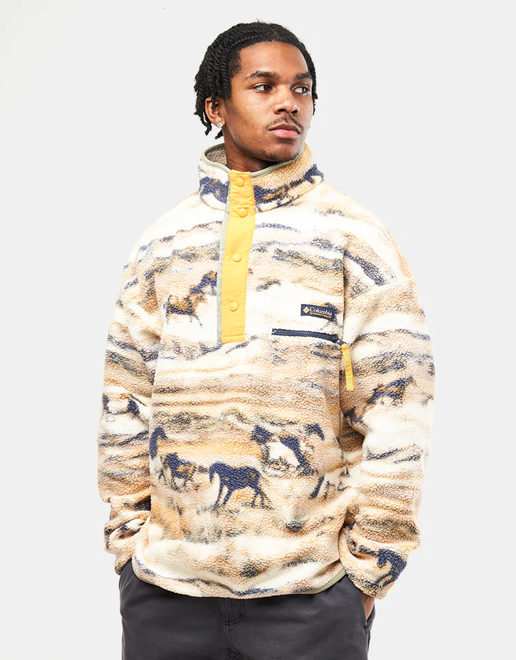Columbia Helvetia™ II Printed Half Snap Fleece - Lemon Wash Roaming