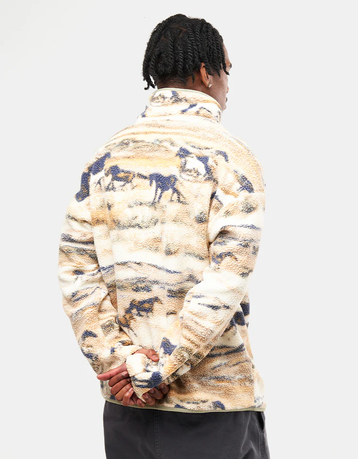 Columbia Helvetia™ II Printed Half Snap Fleece - Lemon Wash Roaming - Image 2