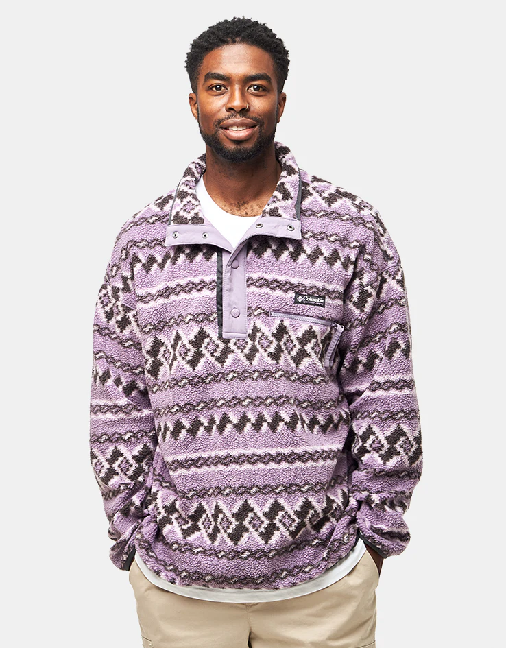 Columbia Helvetia™ II Printed Half Snap Fleece - Shale Purple Knitknot - Image 3