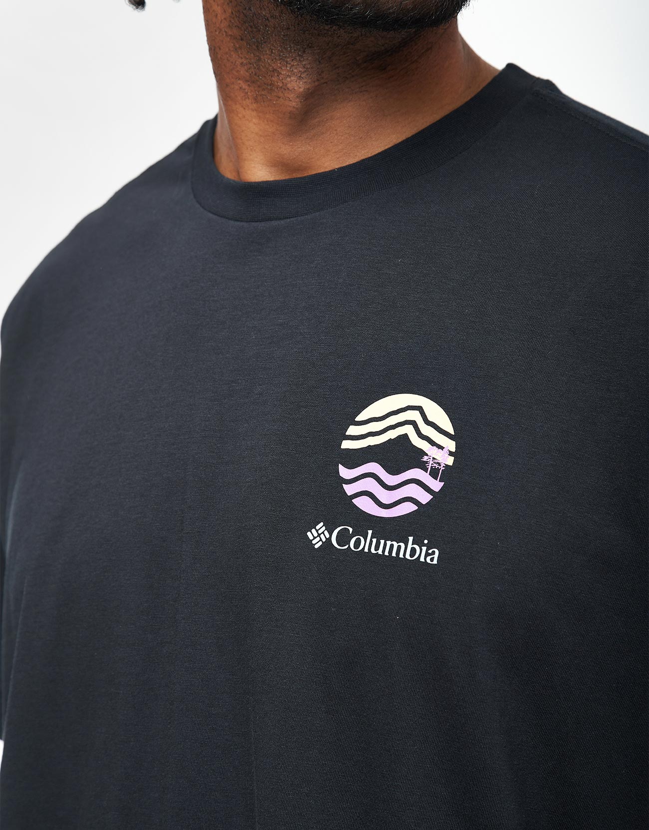 Columbia Kettle River™ Outdoor T-Shirt - Black/Circular Linescape - Image 4