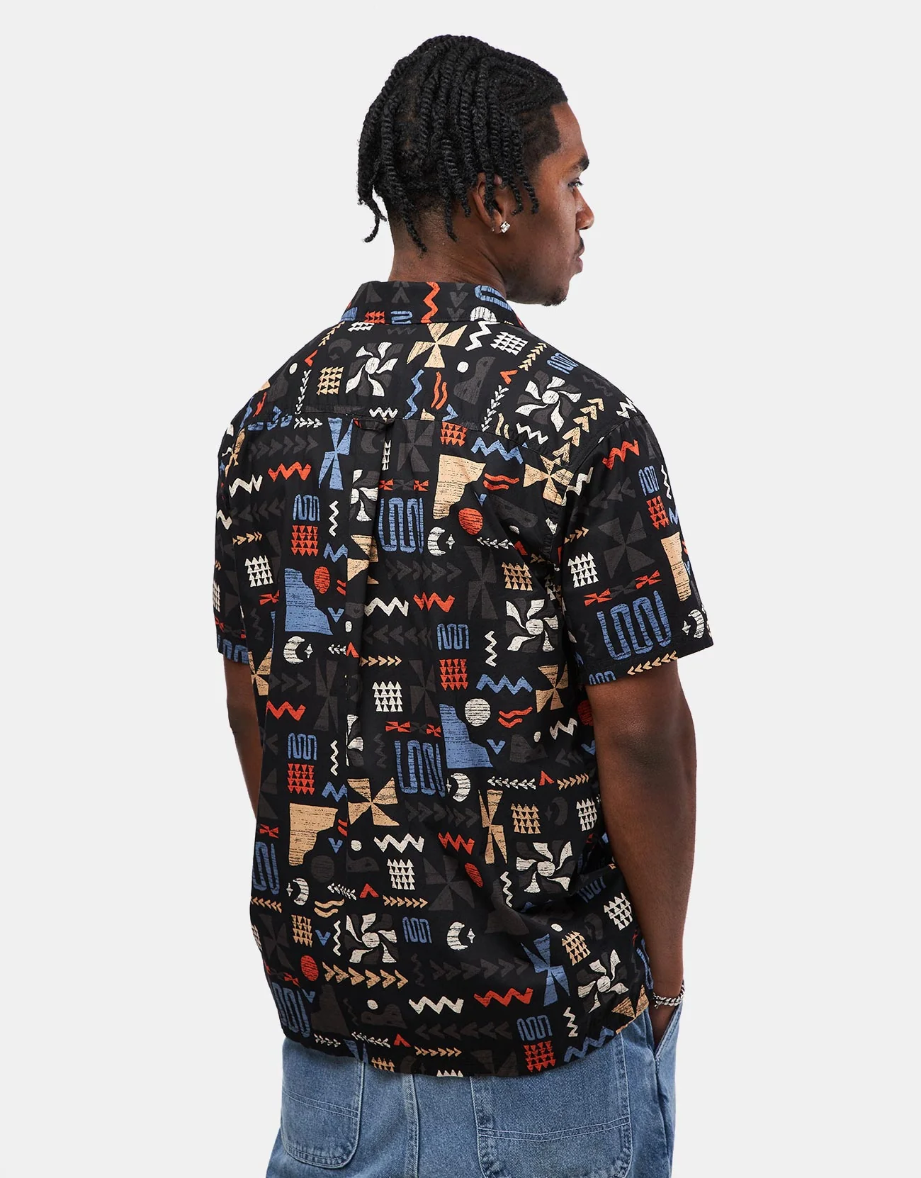 Columbia Pine Canyon™ S/S Shirt - Black/Outer Bounds - Image 3
