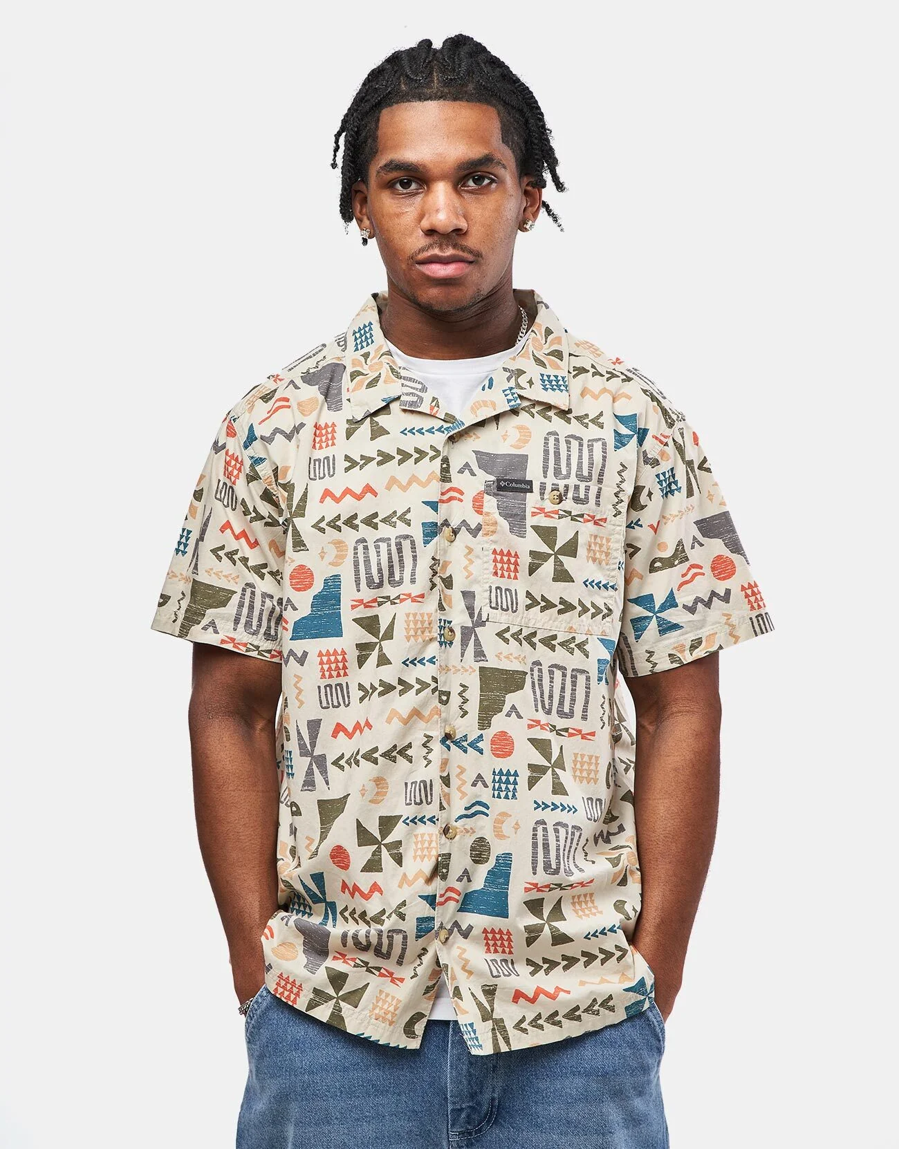 Columbia Pine Canyon™ S/S Shirt - Dark Stone/Outer Bounds - Image 3