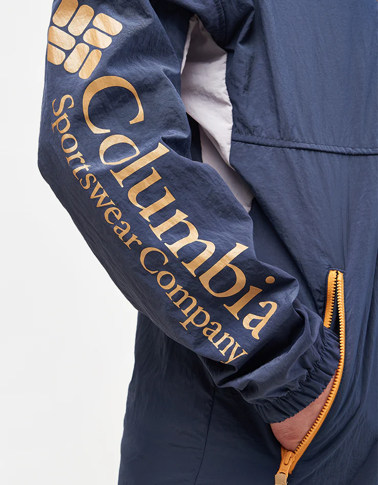Columbia Riptide™ II Retro Windbreaker Anorak - Nocturnal/Summer Orange - Image 12