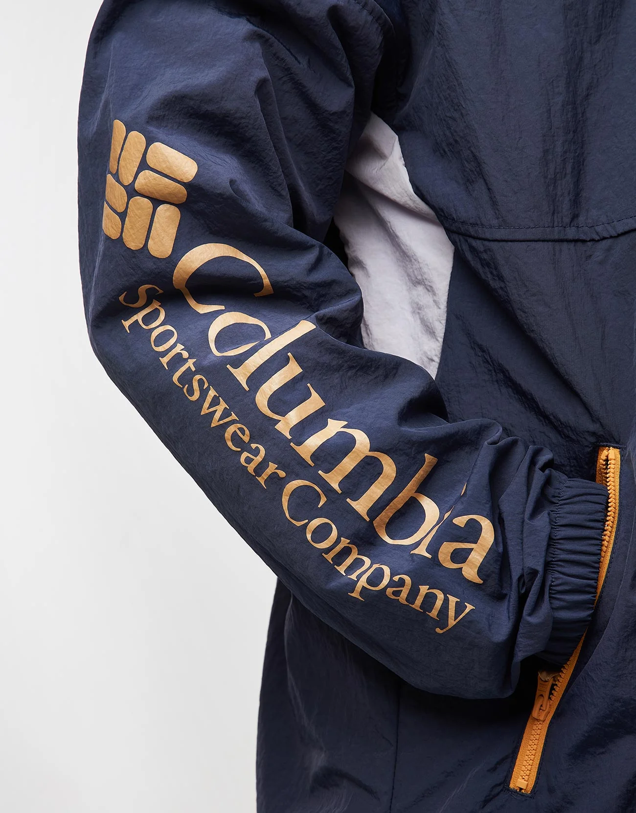 Columbia Riptide™ II Retro Windbreaker Anorak - Nocturnal/Summer Orange - Image 7