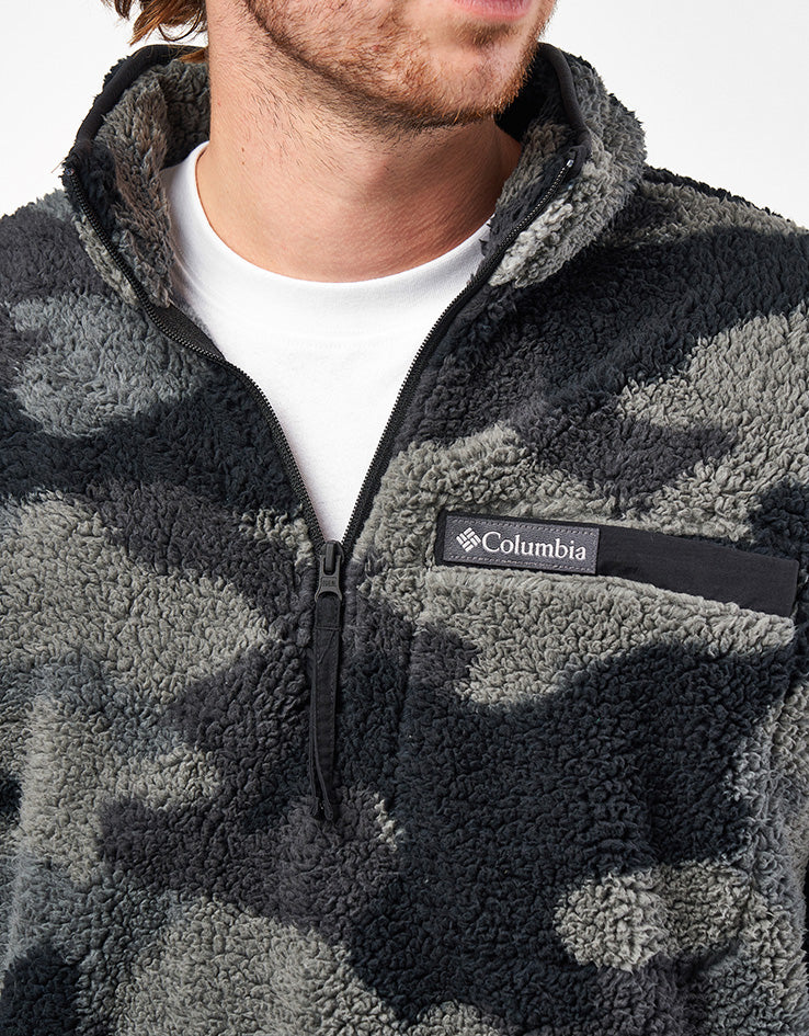 Columbia Rugged Ridge™ High Pile Half Zip Fleece - Black Mod Camo - Image 3