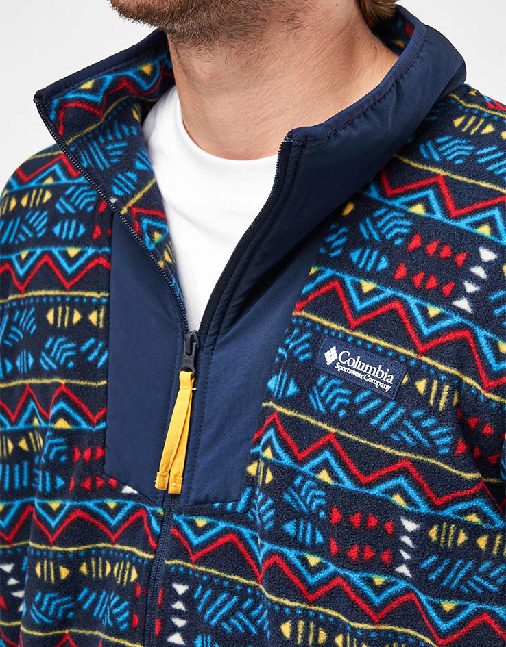 Columbia Sequoia Grove™ Printed Full Zip Fleece - Collegiate Navy Horizons - Image 3