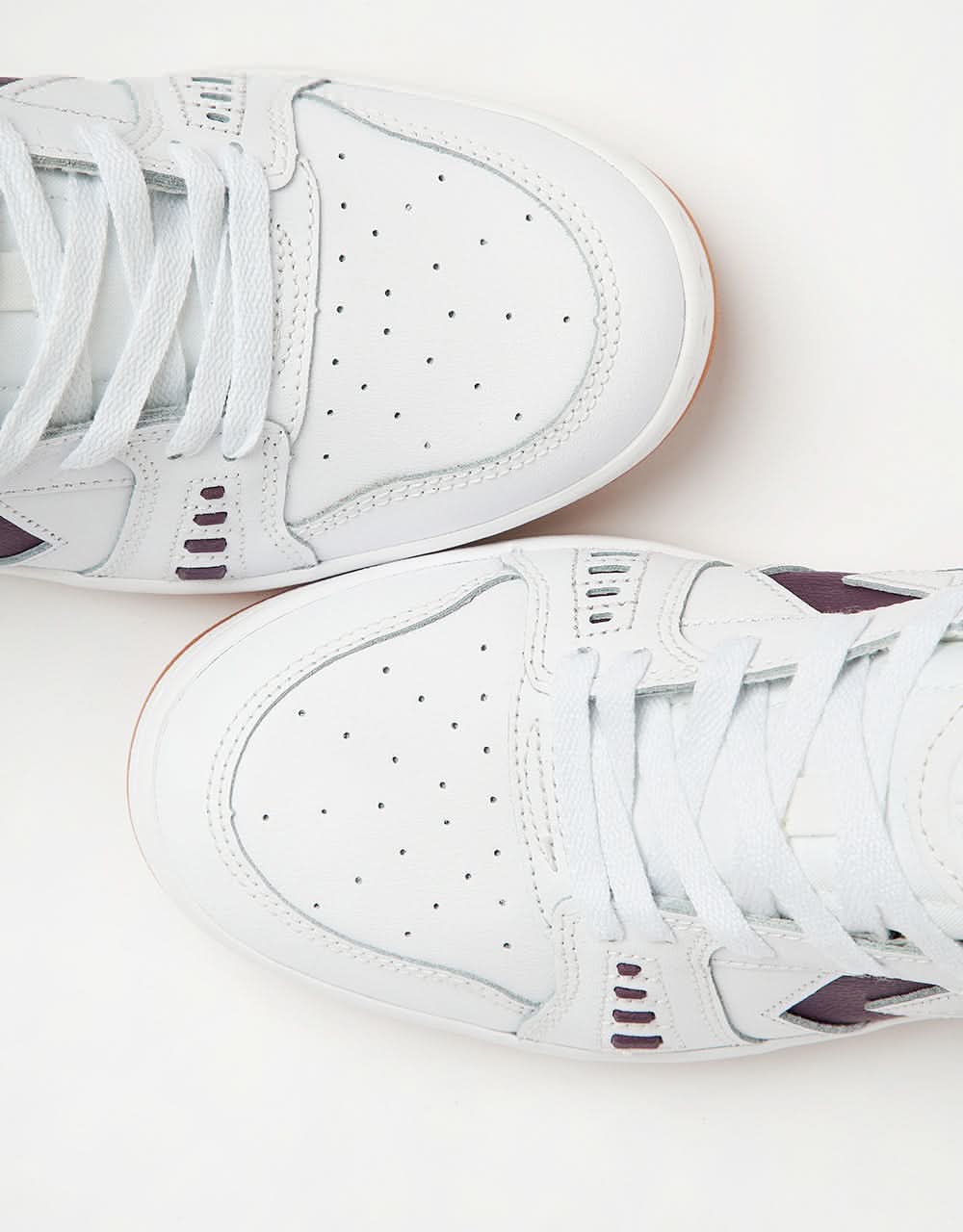 Converse AS-1 Pro Leather Skate Shoes - White/Winter Bloom/White - Image 6