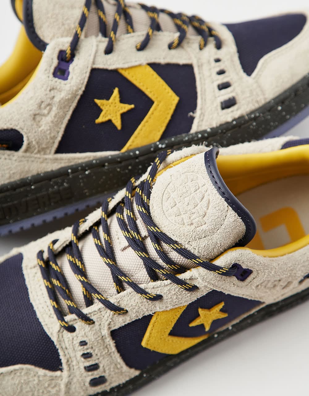 Converse AS-1 Pro Suede & Cordura Skate Shoes - Beach Stone/Baritone Blue - Image 4