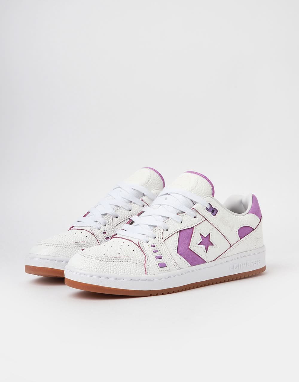 Converse AS-1 QS Skate Shoes - White/Fuchsia Glow/White - Image 2
