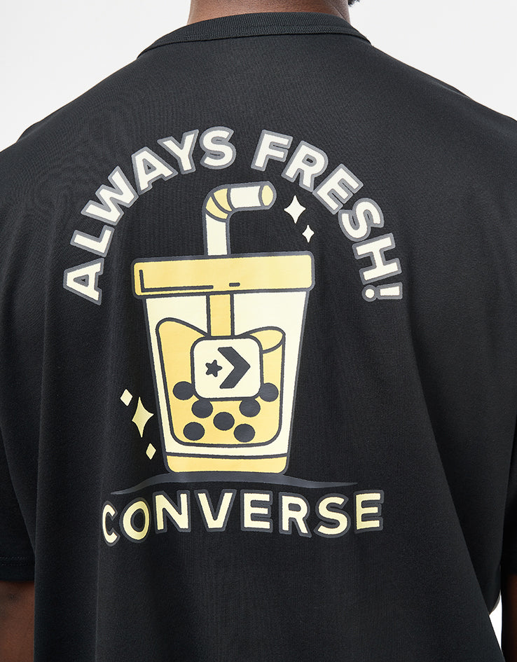 Converse Boba Tea T-Shirt - Converse Black - Image 3