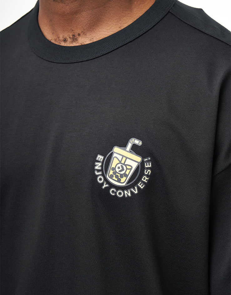 Converse Boba Tea T-Shirt - Converse Black - Image 4