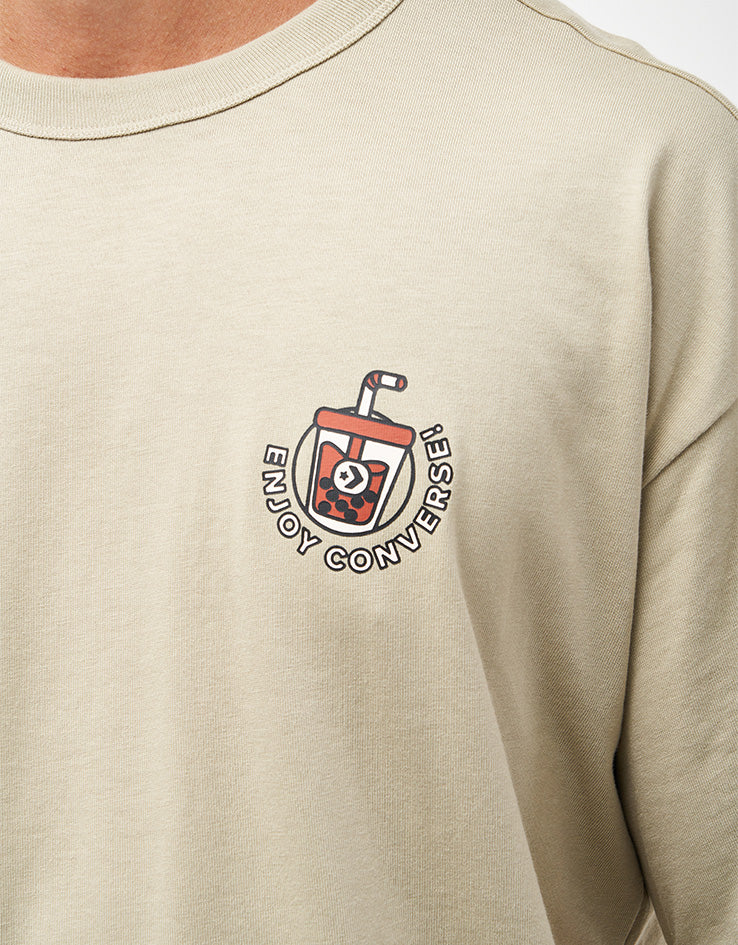 Converse Boba Tea T-Shirt - Pale Surplus - Image 4