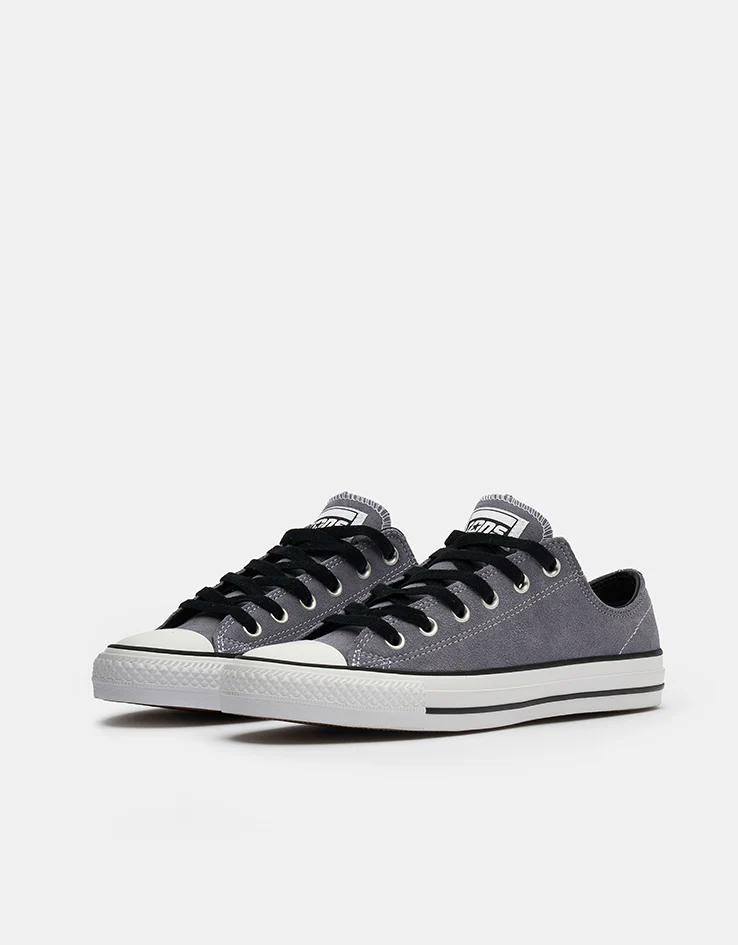 Converse Chuck Taylor All Star Pro Ox Suede Skate Shoes - Thunder Whale/Black/White - Image 3