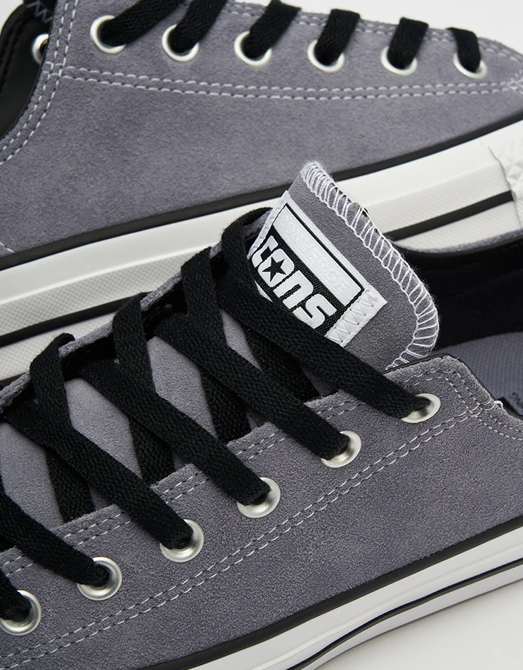 Converse Chuck Taylor All Star Pro Ox Suede Skate Shoes - Thunder Whale/Black/White - Image 6