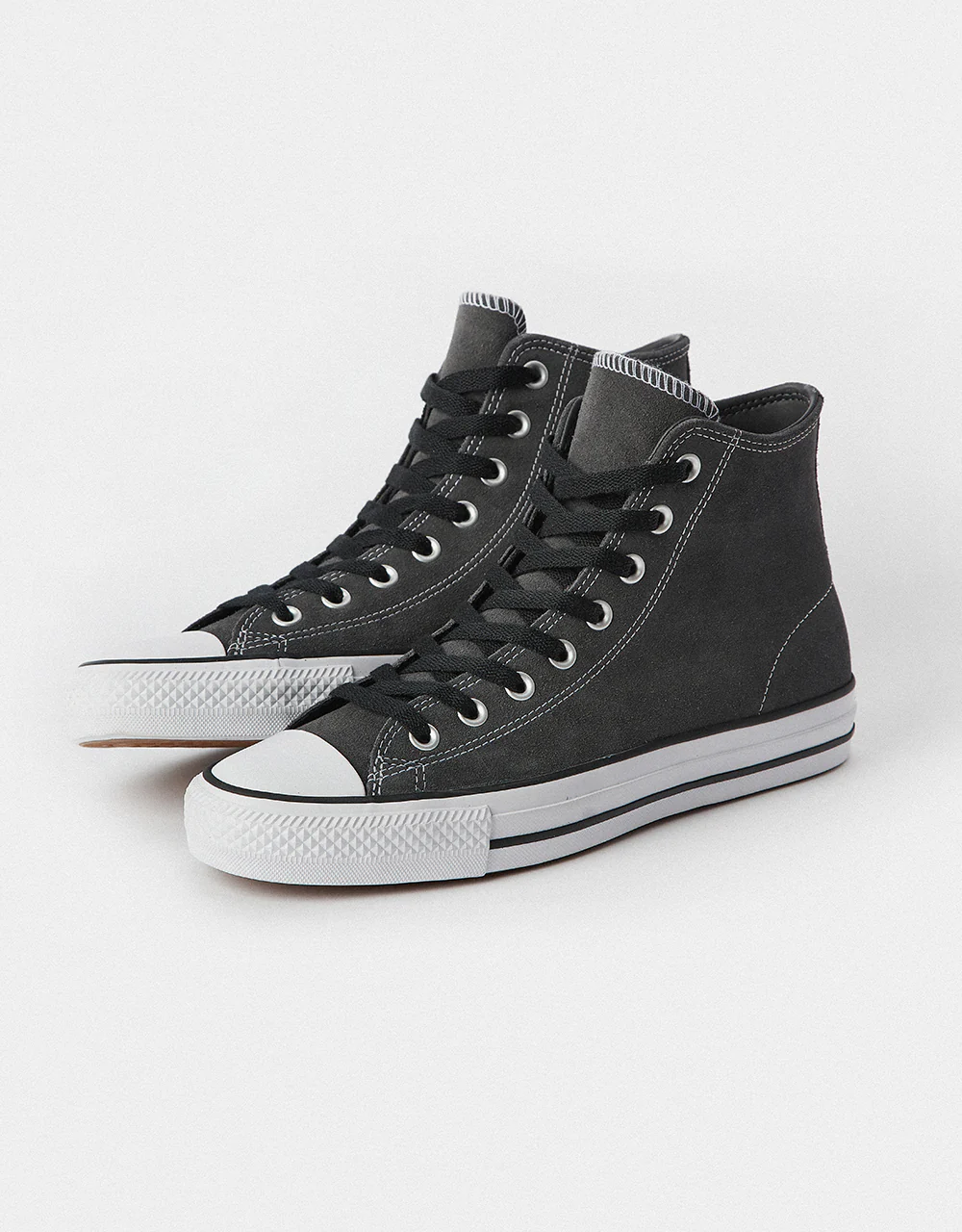Converse Chuck Taylor All Star Pro Suede High Skate Shoes - Dark Matter/Black/White - Image 4