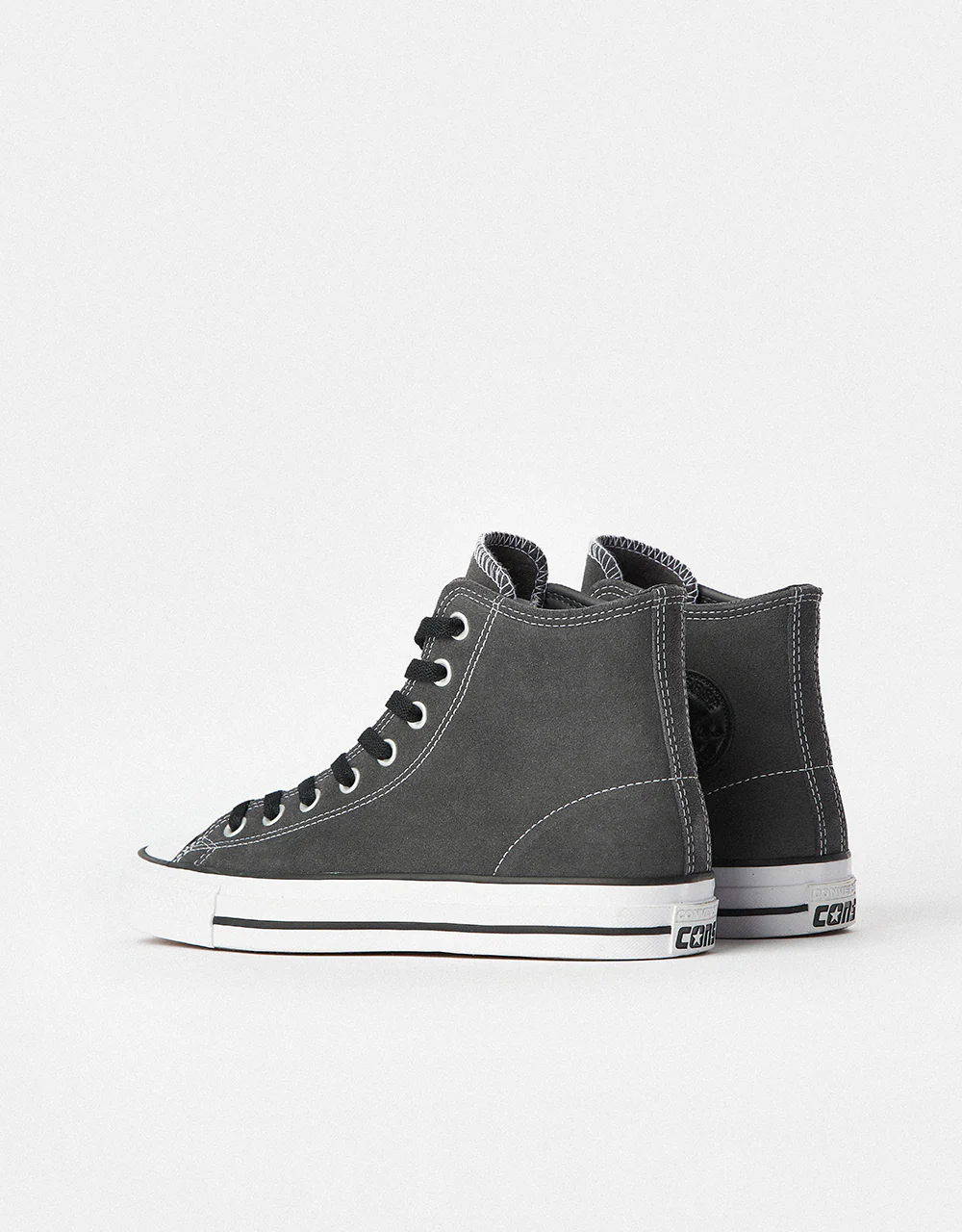 Converse Chuck Taylor All Star Pro Suede High Skate Shoes - Dark Matter/Black/White - Image 6