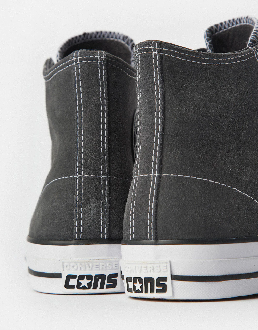 Converse Chuck Taylor All Star Pro Suede High Skate Shoes - Dark Matter/Black/White - Image 7
