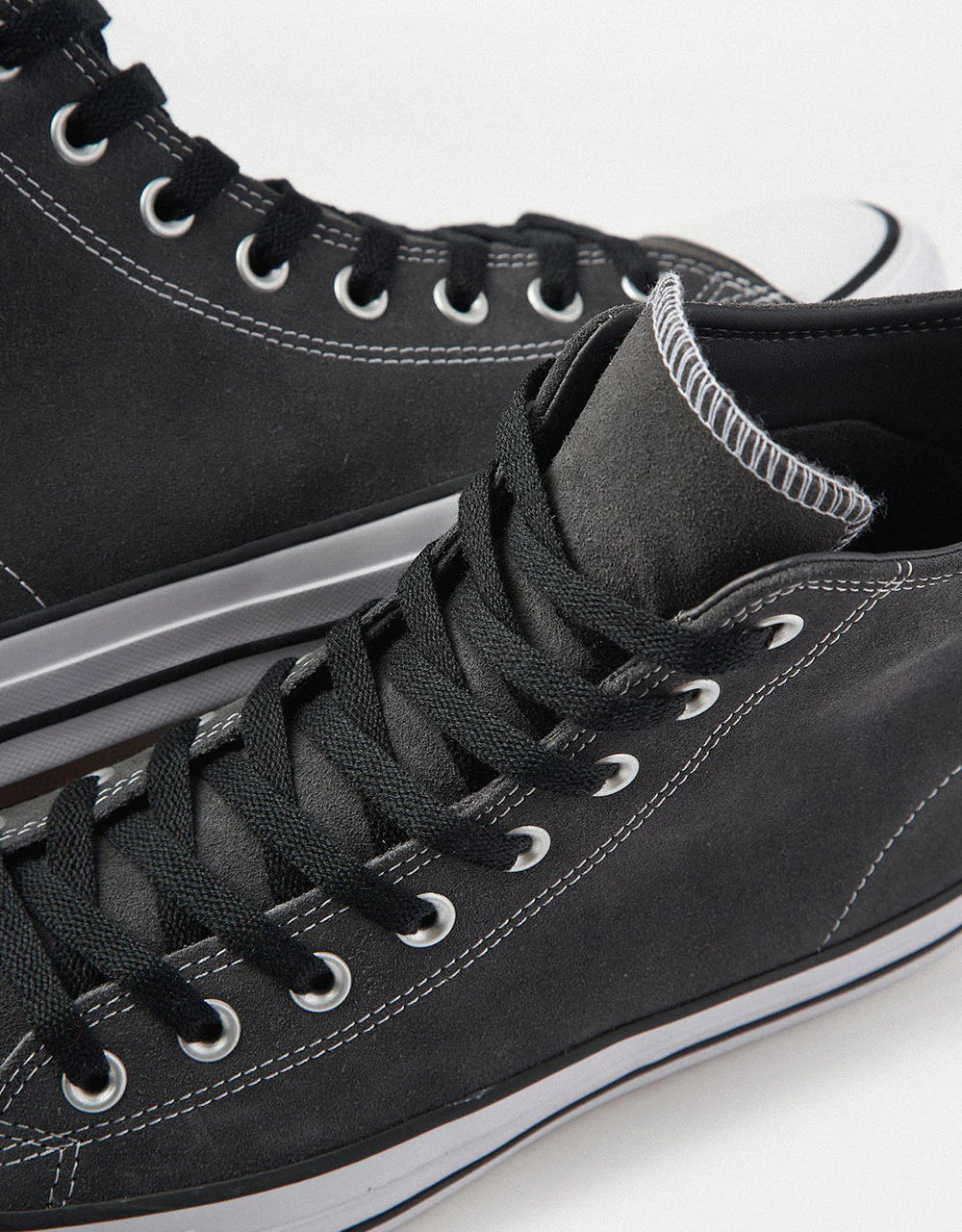 Converse Chuck Taylor All Star Pro Suede High Skate Shoes - Dark Matter/Black/White - Image 8