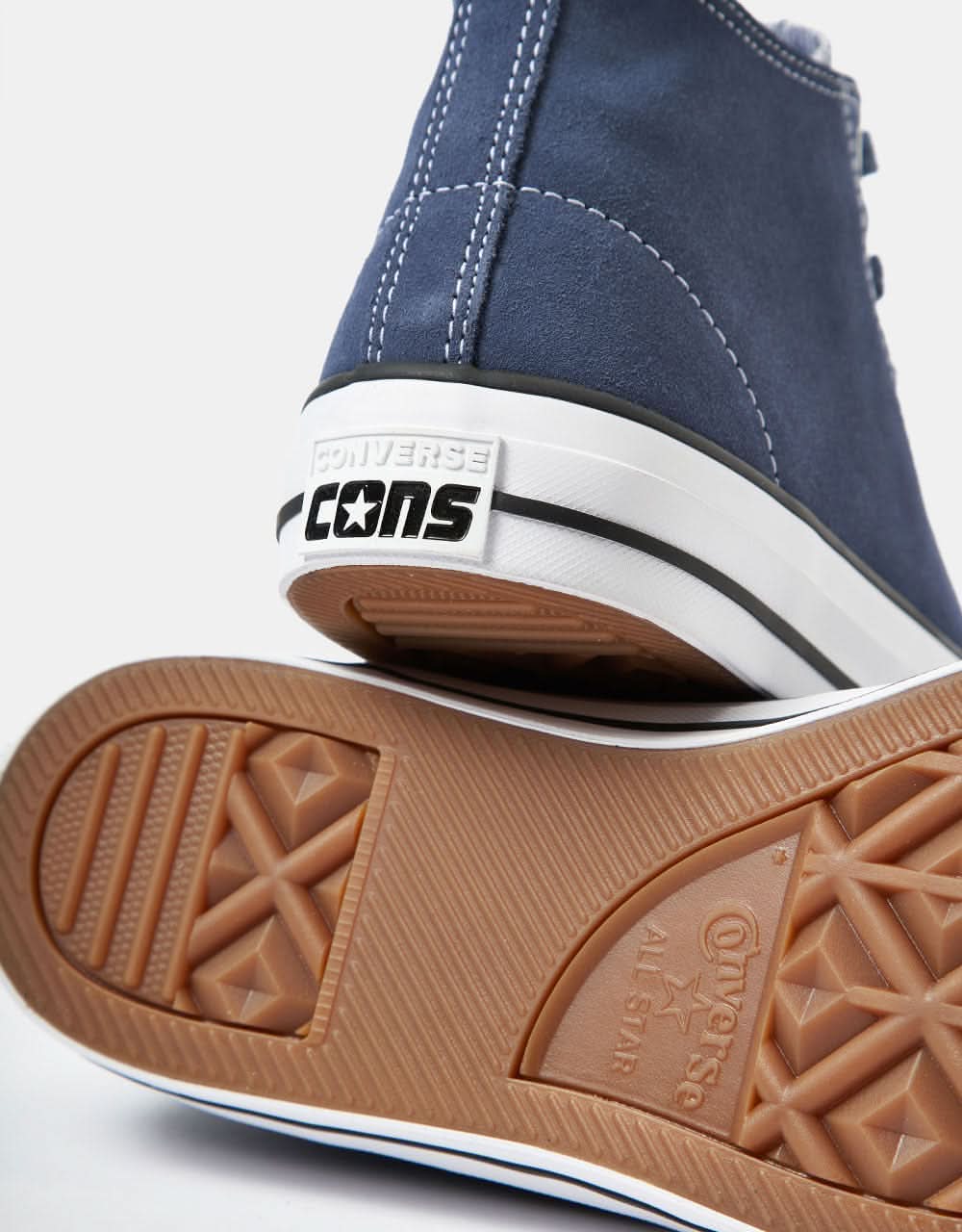Converse Chuck Taylor All Star Pro Suede Skate Shoes - Dark Waters/White/Black - Image 5
