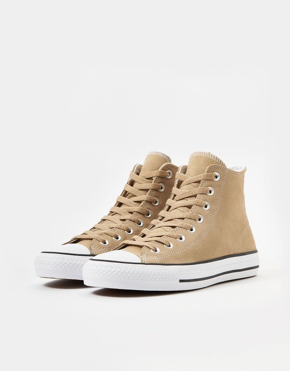 Converse Chuck Taylor All Star Pro Suede Skate Shoes - Nomad Khaki/White/Black - Image 3