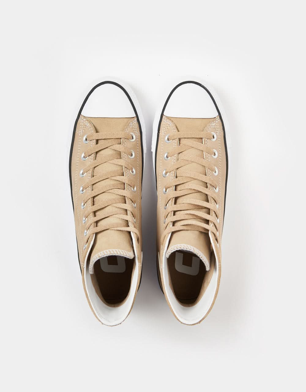 Converse Chuck Taylor All Star Pro Suede Skate Shoes - Nomad Khaki/White/Black - Image 4