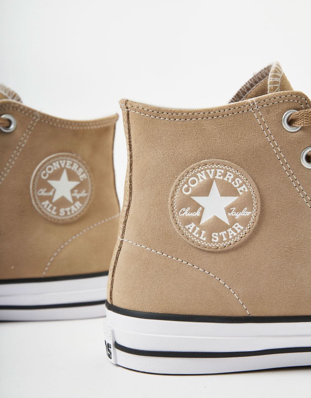 Converse Chuck Taylor All Star Pro Suede Skate Shoes - Nomad Khaki/White/Black - Image 5