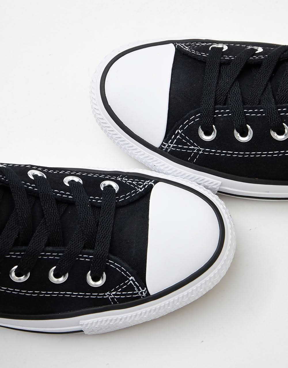Converse CTAS Pro Hi Skate Shoes - Black/Black/White - Image 4
