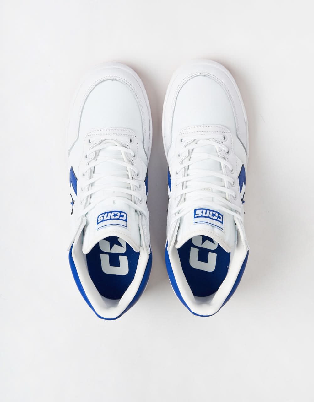 Converse Fastbreak Pro Skate Shoes - White/Blue/White - Image 6