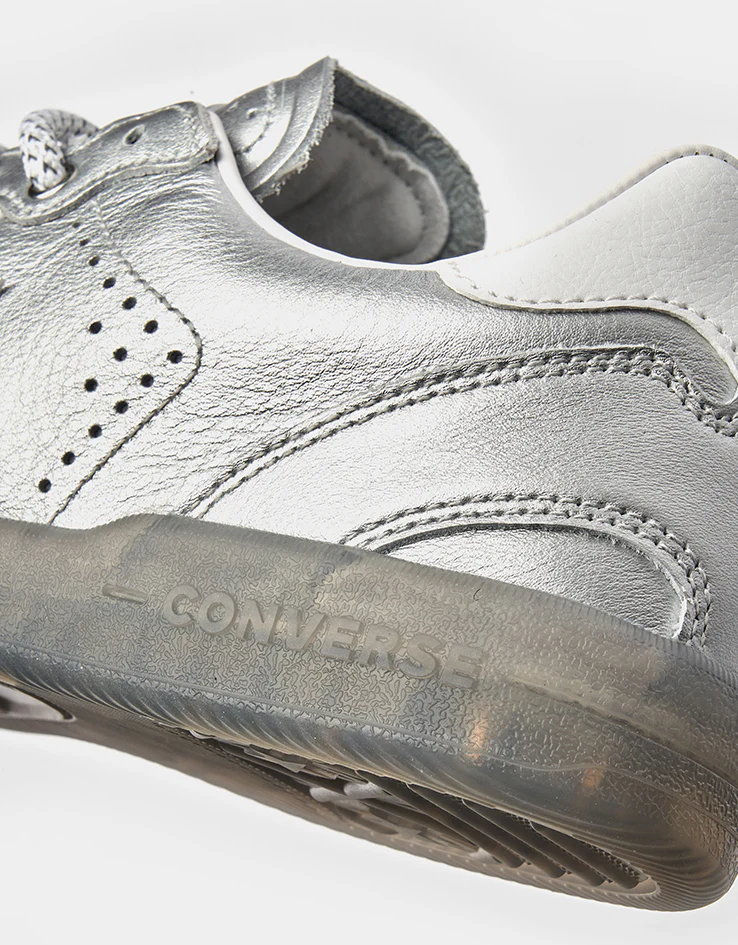 Converse Louie Lopez Pro 2 Leather Skate Shoes - Silver/White/Black - Image 7