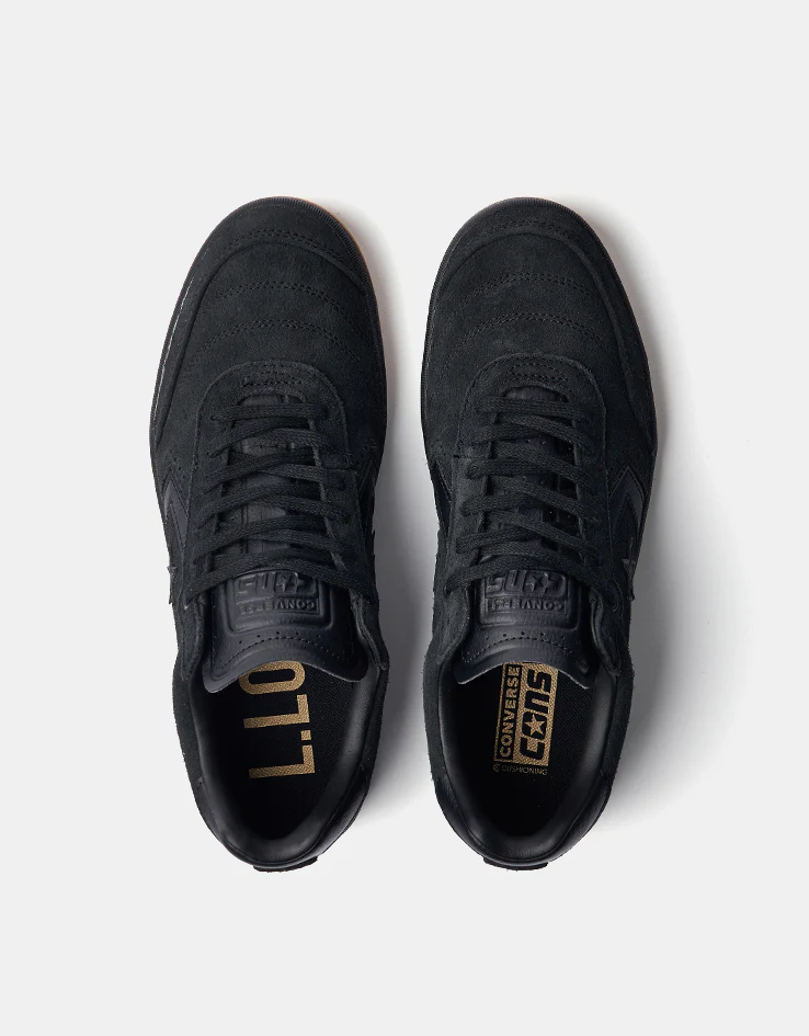 Converse Louie Lopez Pro 2 Skate Shoes - Black/Black/Gum - Image 8