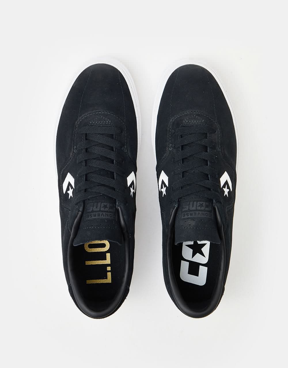 Converse Louie Lopez Pro Ox Skate Shoes - Black/Black/White - Image 6