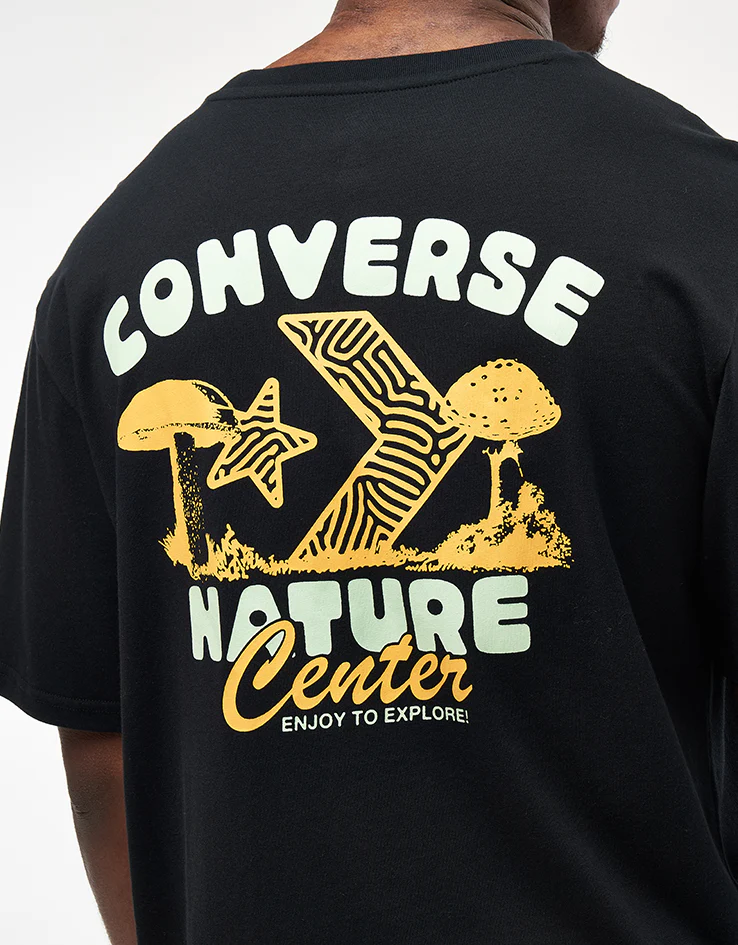 Converse Nature Center T-Shirt - Converse Black - Image 4
