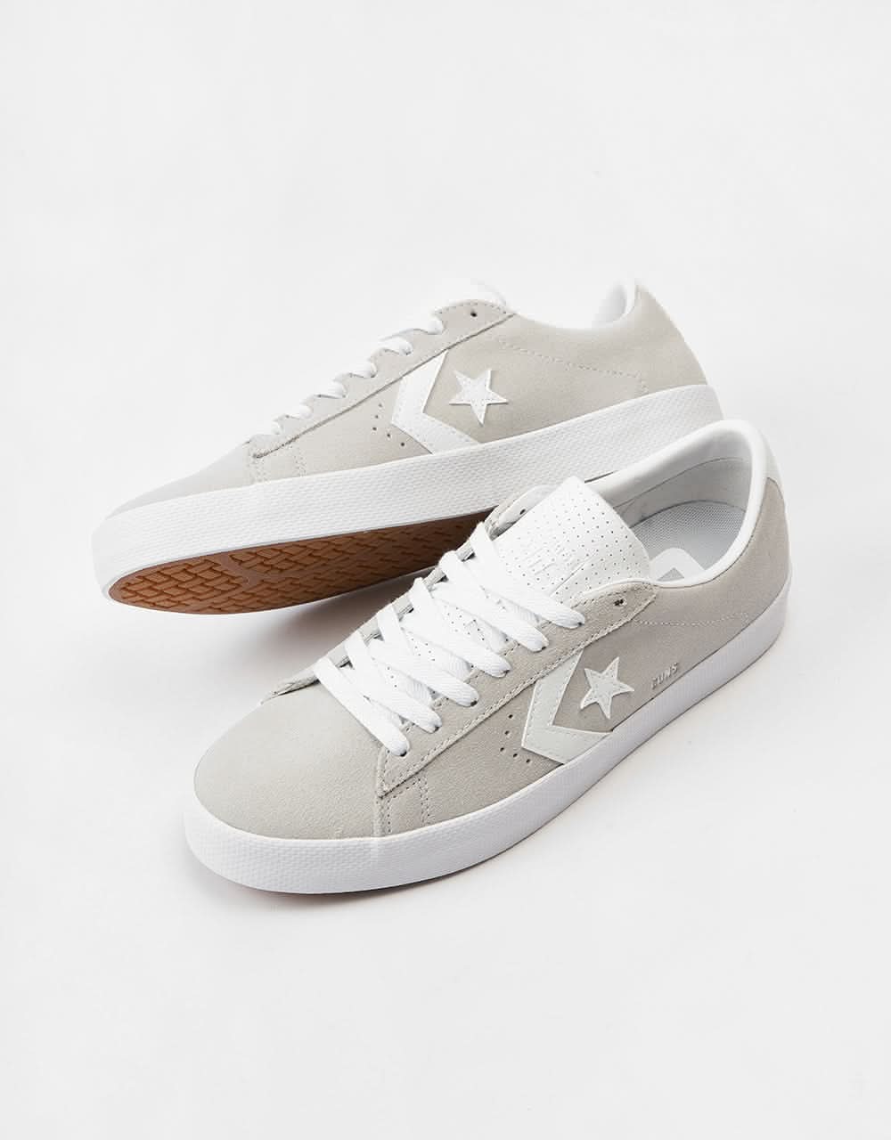 Converse PL Vulc Pro Skate Shoes - Fossilized/White/White - Image 2