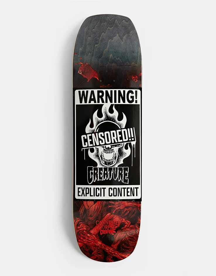 Creature x Cannibal Corpse Chaos Horrific Skateboard Deck - 8.75"