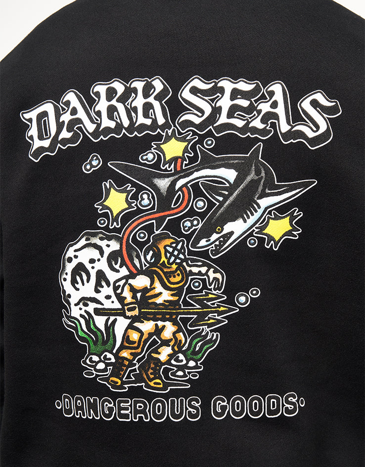 Dark Seas Aqualung Pullover Hoodie - Black - Image 3