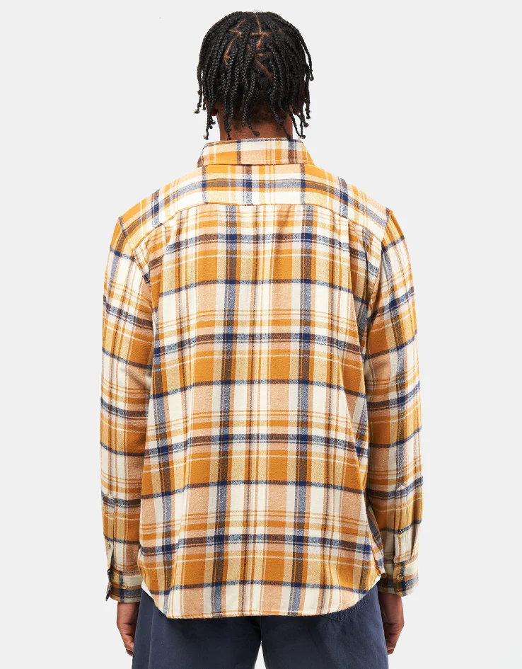 Dark Seas Lowell L/S Shirt - Brown - Image 2