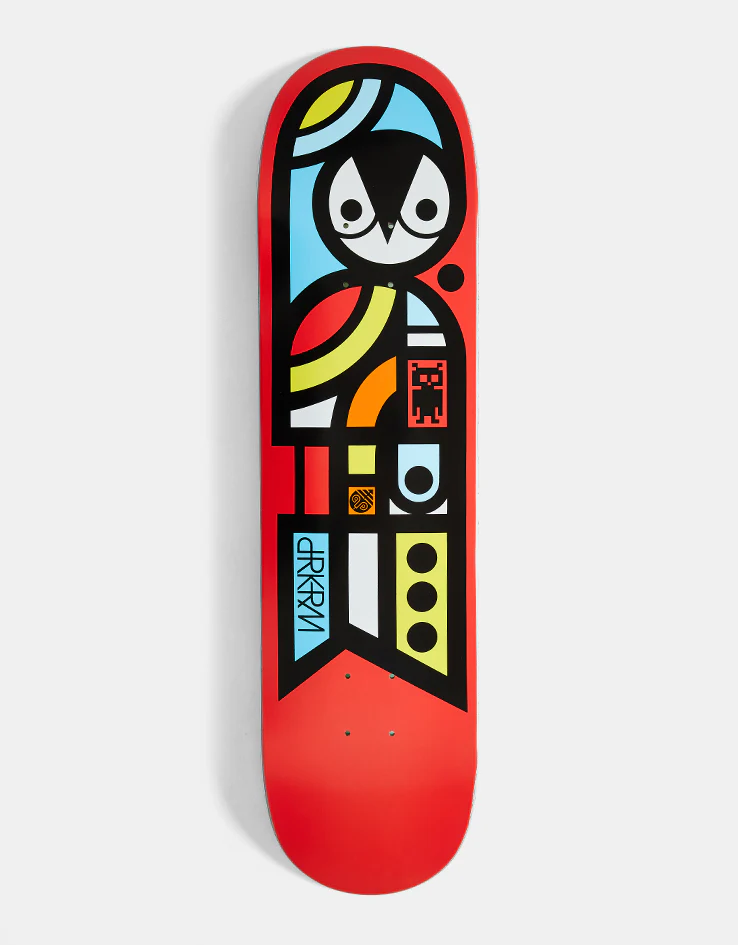Darkroom Sculpture Red Skateboard Deck - 8.125"