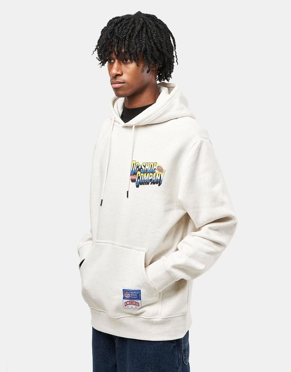 DC 94 Take Over Pullover Hoodie - Snow Heather - Image 2