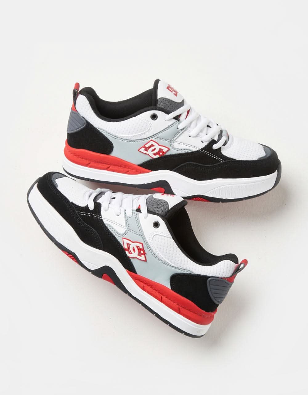 DC Ascend Skate Shoes - Black/Grey/White - Image 3