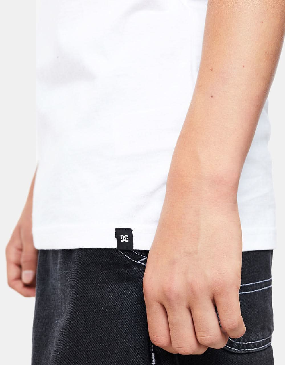 DC Blabac Stacked Kids T-Shirt - White - Image 5